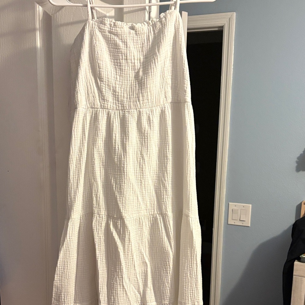 Knox Rose Strapless White maxi dress